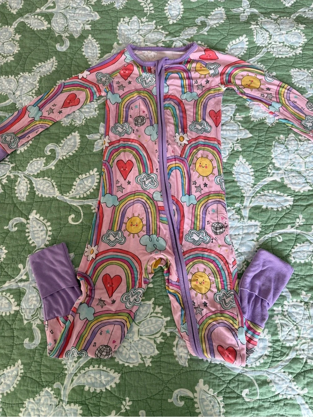 Little Sleepies Zippy Disco Rainbow 2T